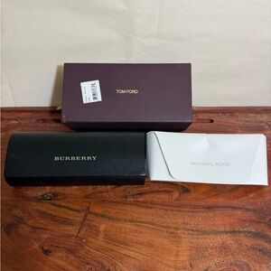 Tom Ford Sunglasses Box +BURBERRY BLACK LARGE Sunglasses HARD CASE +Michael Kors